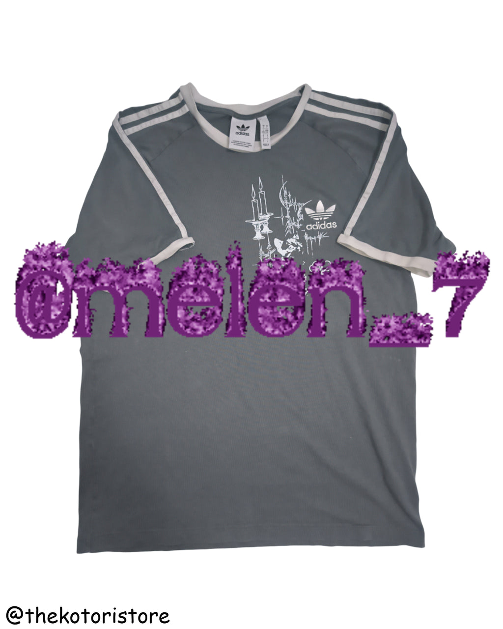 #6 Y2K GRAY ADIDAS SHIRT