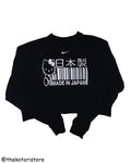 #5 BLACK HELLO KITTY CROP SWEATSHIRT
